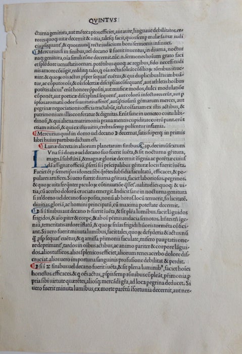 Item #14822 Julius Firmicus Maternus and the Aldine Edition of the Scriptores Astronomici Veteres. Carey Bliss.