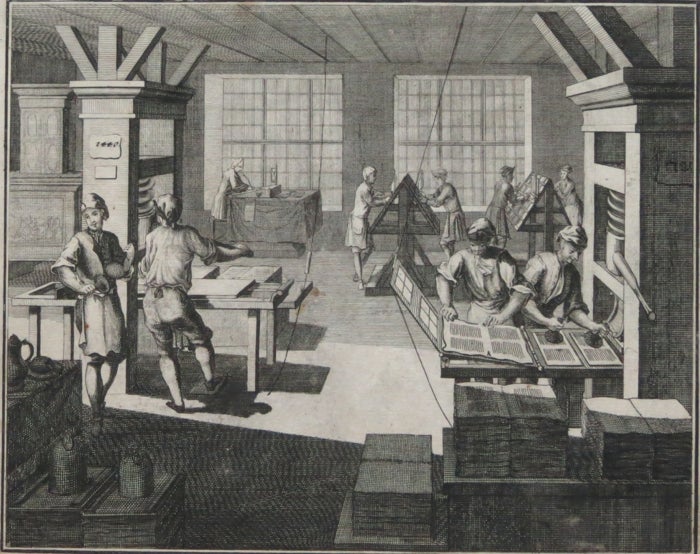 Item #18015 Die wol-eingerichtete Buchdruckerey:. Johann Heinrich Gottfried Ernesti.