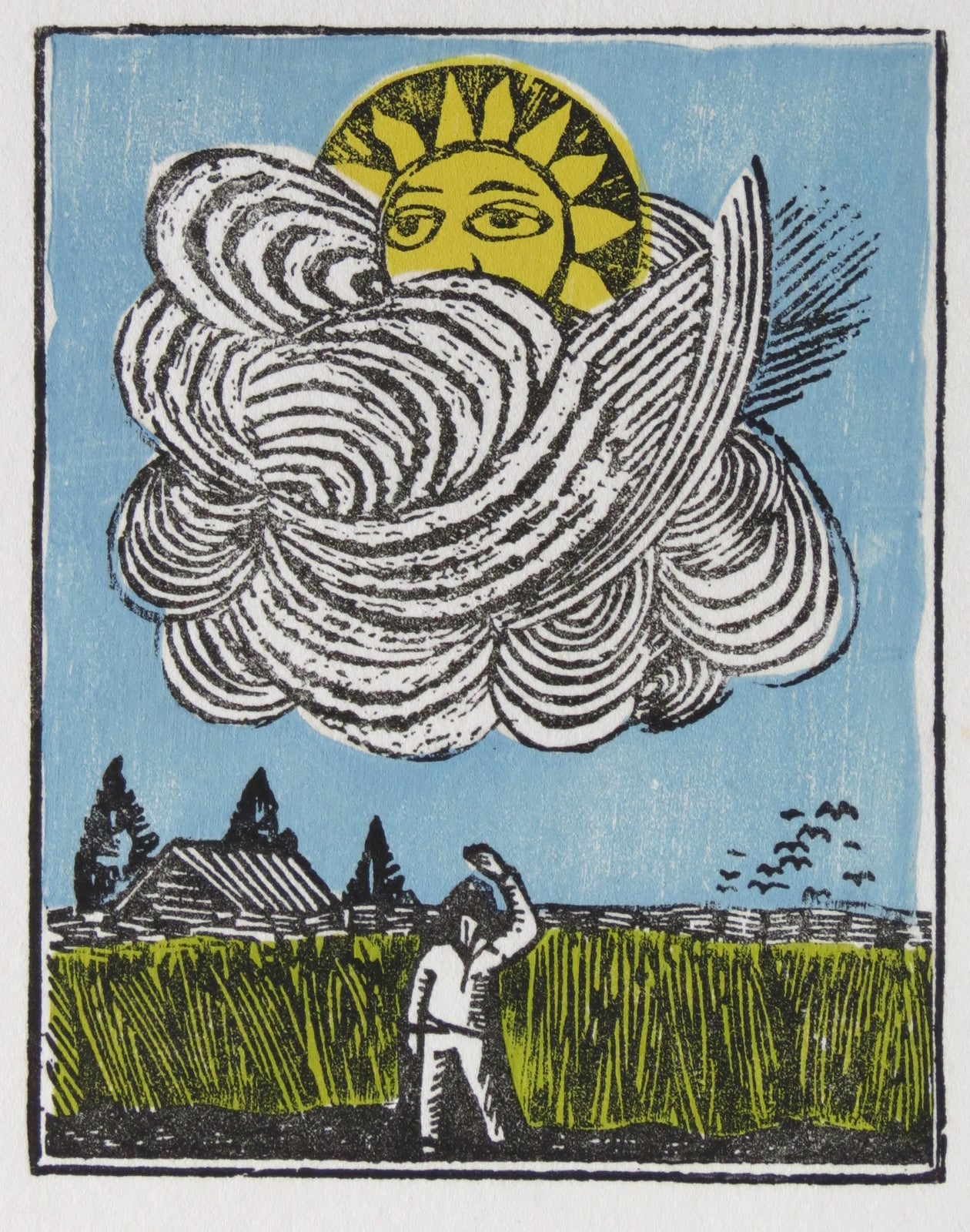 Lines from Walt Whitman: Overhead the Sun. Woodcuts by Antonio Frasconi. Antonio Frasconi.