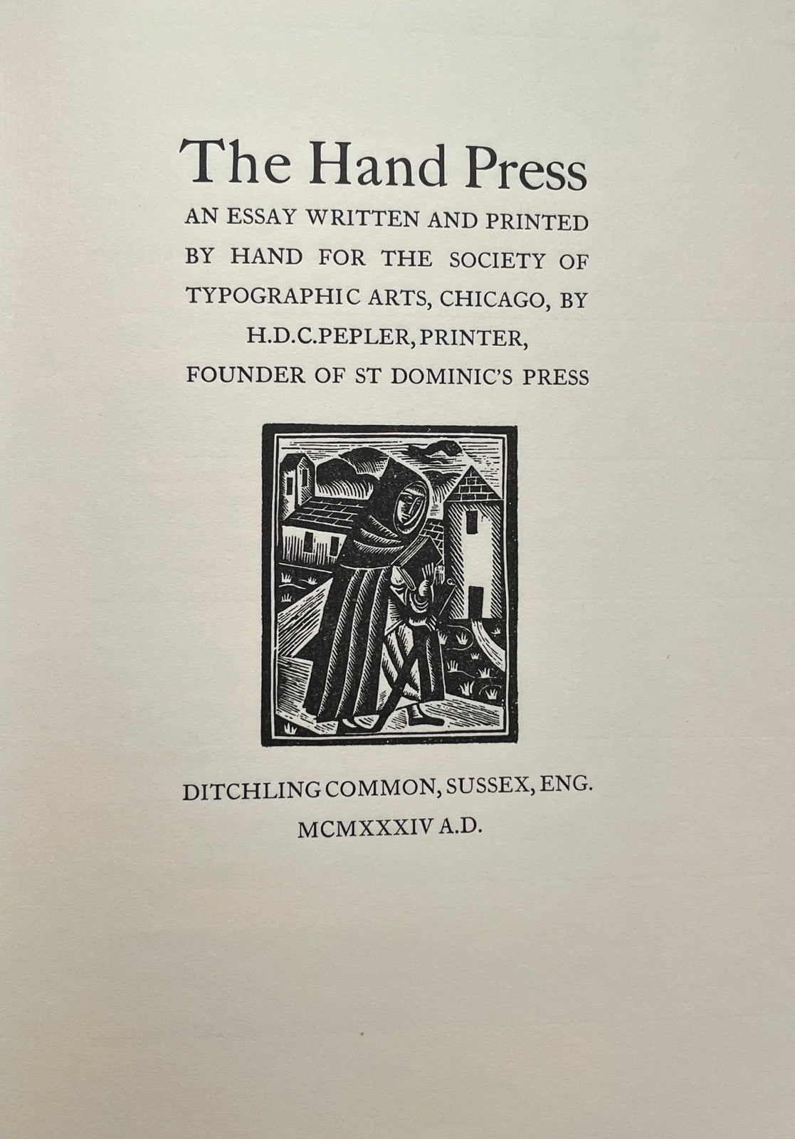 Item #2821 Saint Dominic's Press, A Bibliography 1916-1937. Michael Taylor, Brocard Sewell.
