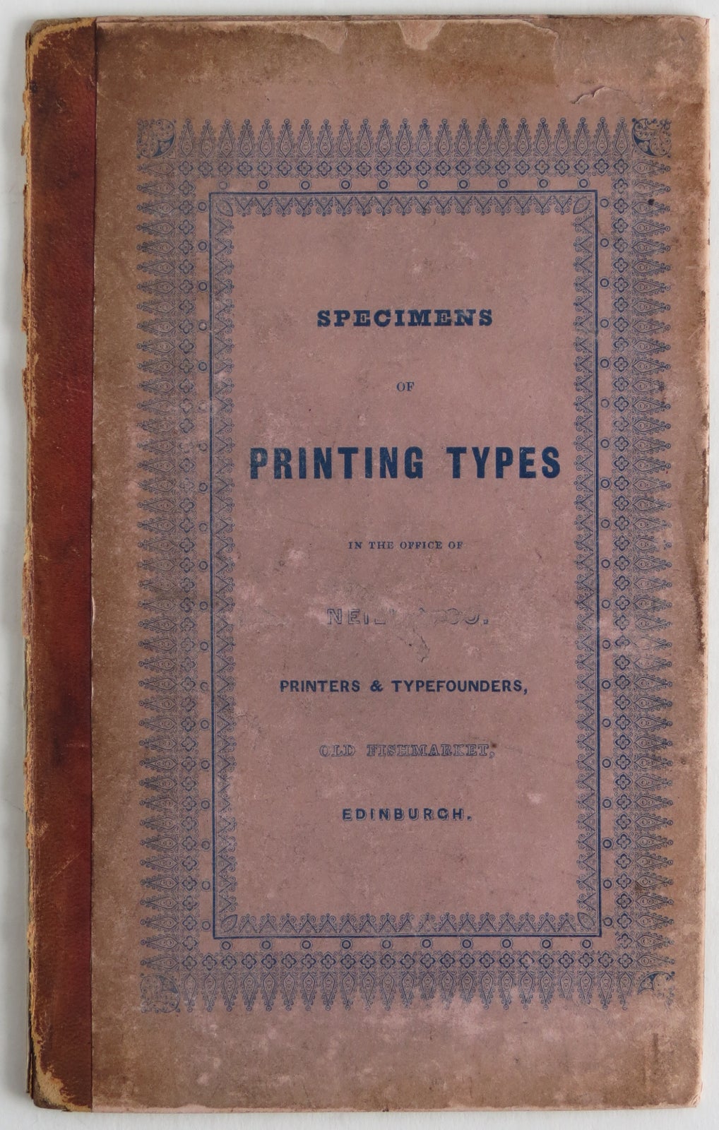 SPECIMENS OF PRINTING TYPES. Type Specimen. Neill, Co