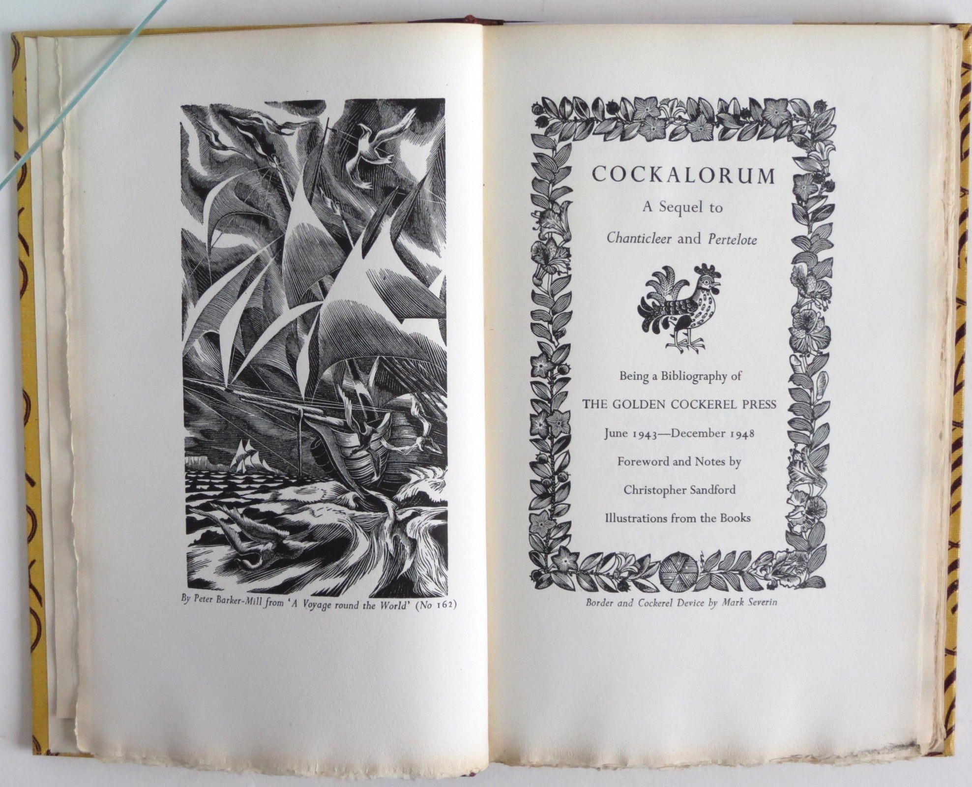 COCKALORUM. A Bibliography of the Golden Cockerel Press June 1943-December 1949. With 83 illustrations.