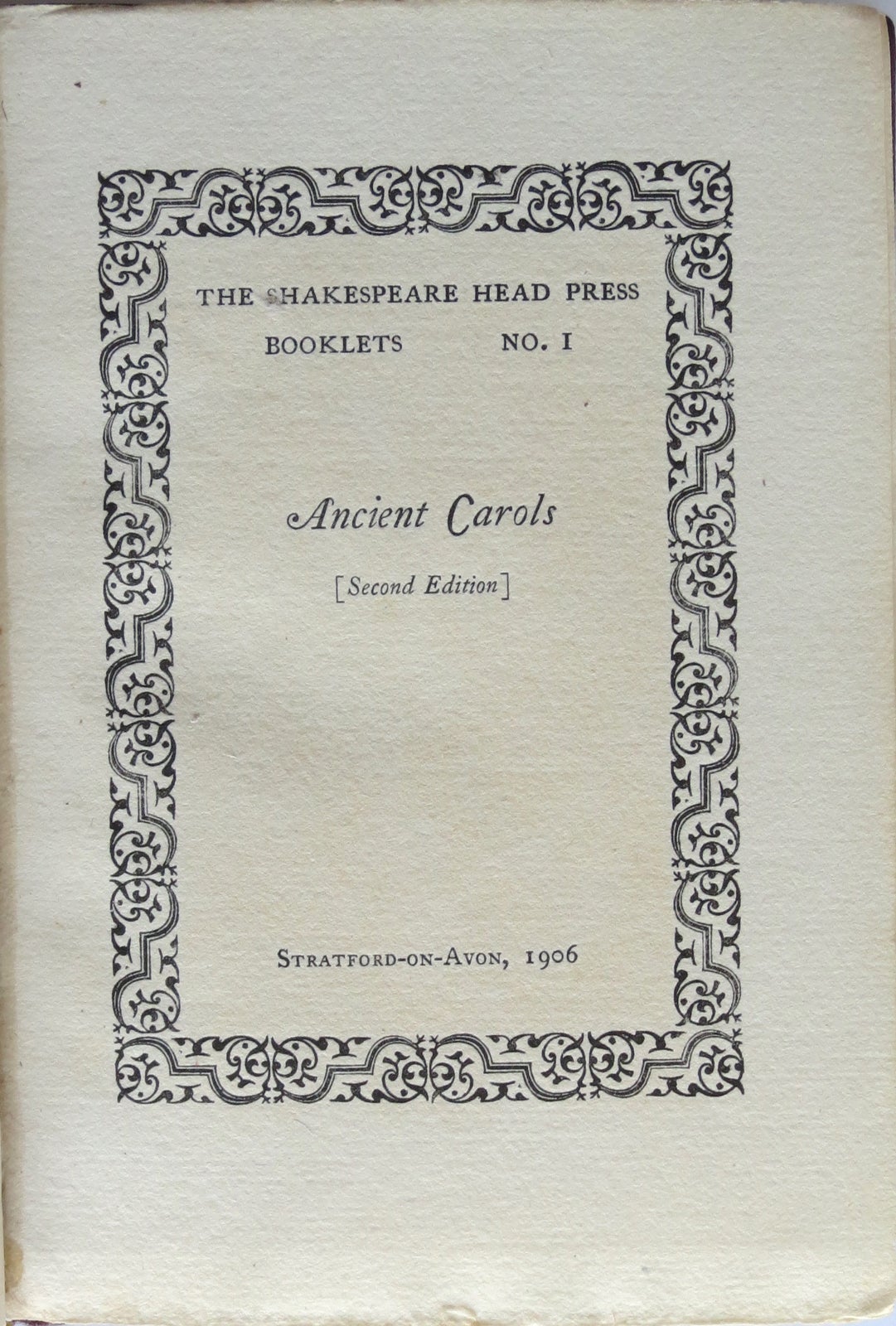 Item #17413 The Shakespeare Head Press Booklets, I-VI. Shakespeare Head Press
