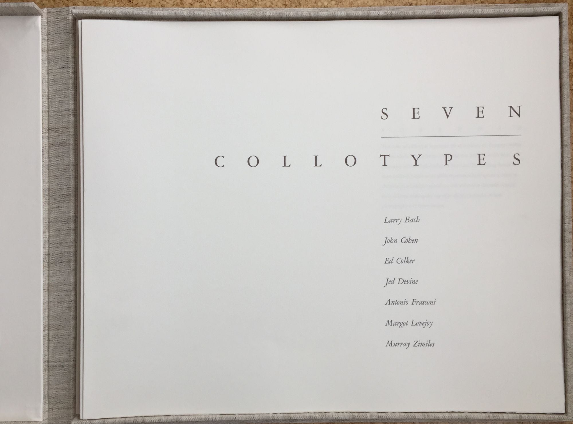 Seven Collotypes.