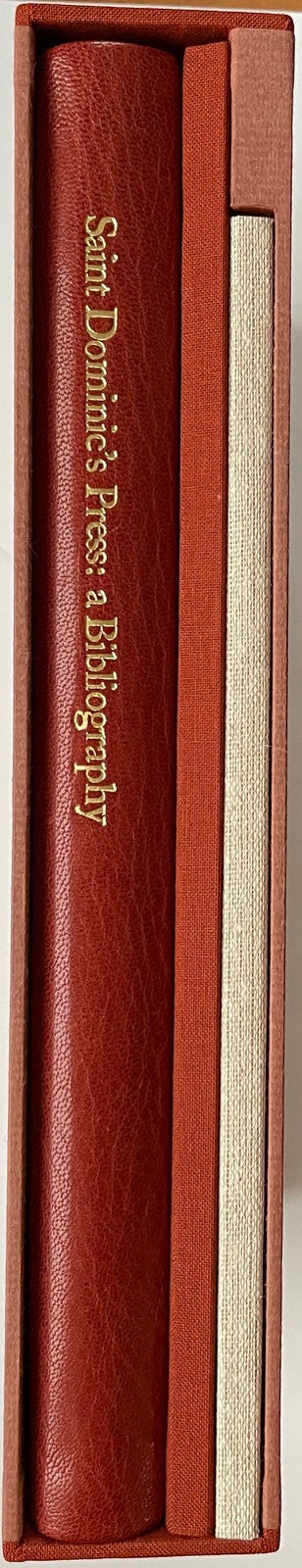 Saint Dominic's Press, A Bibliography 1916-1937.