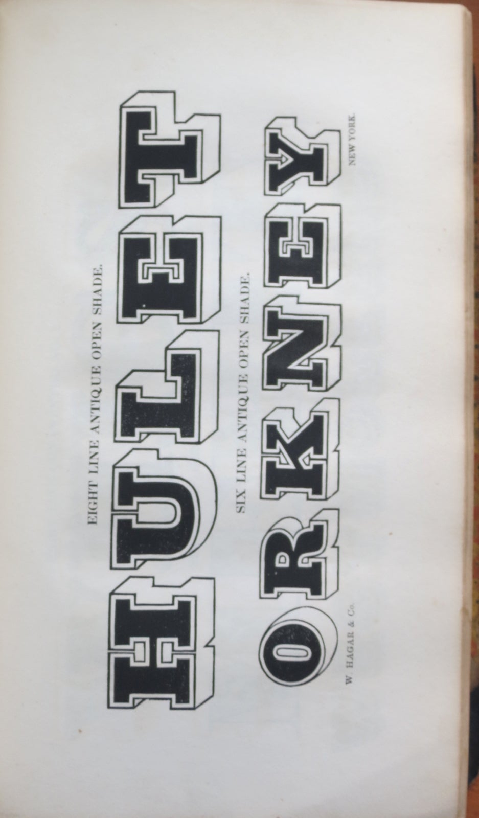 Specimen of Printing Types and Ornaments