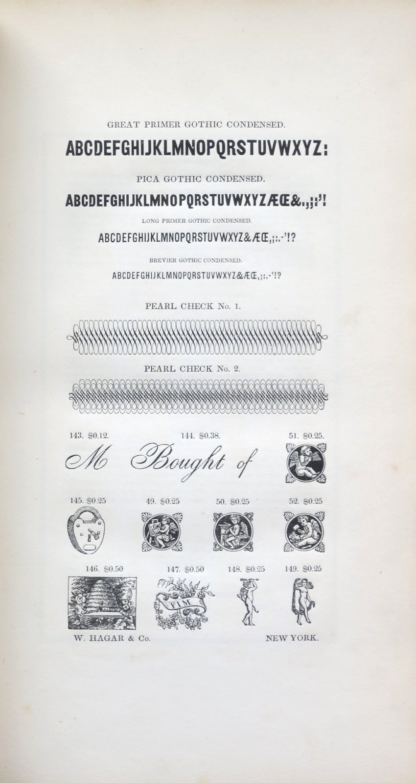 Specimen of Printing Types and Ornaments